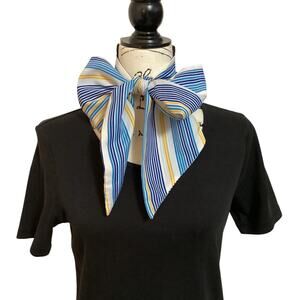 Vintage Scarf Charlie by Revlon Perfume Rectangle Sash Tie Belt Striped USA